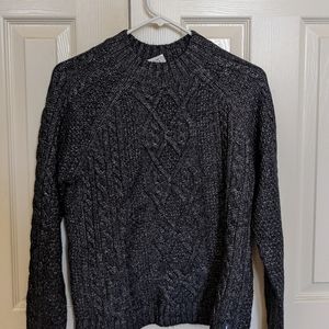 A&F Cable Knit Sweater - small, navy